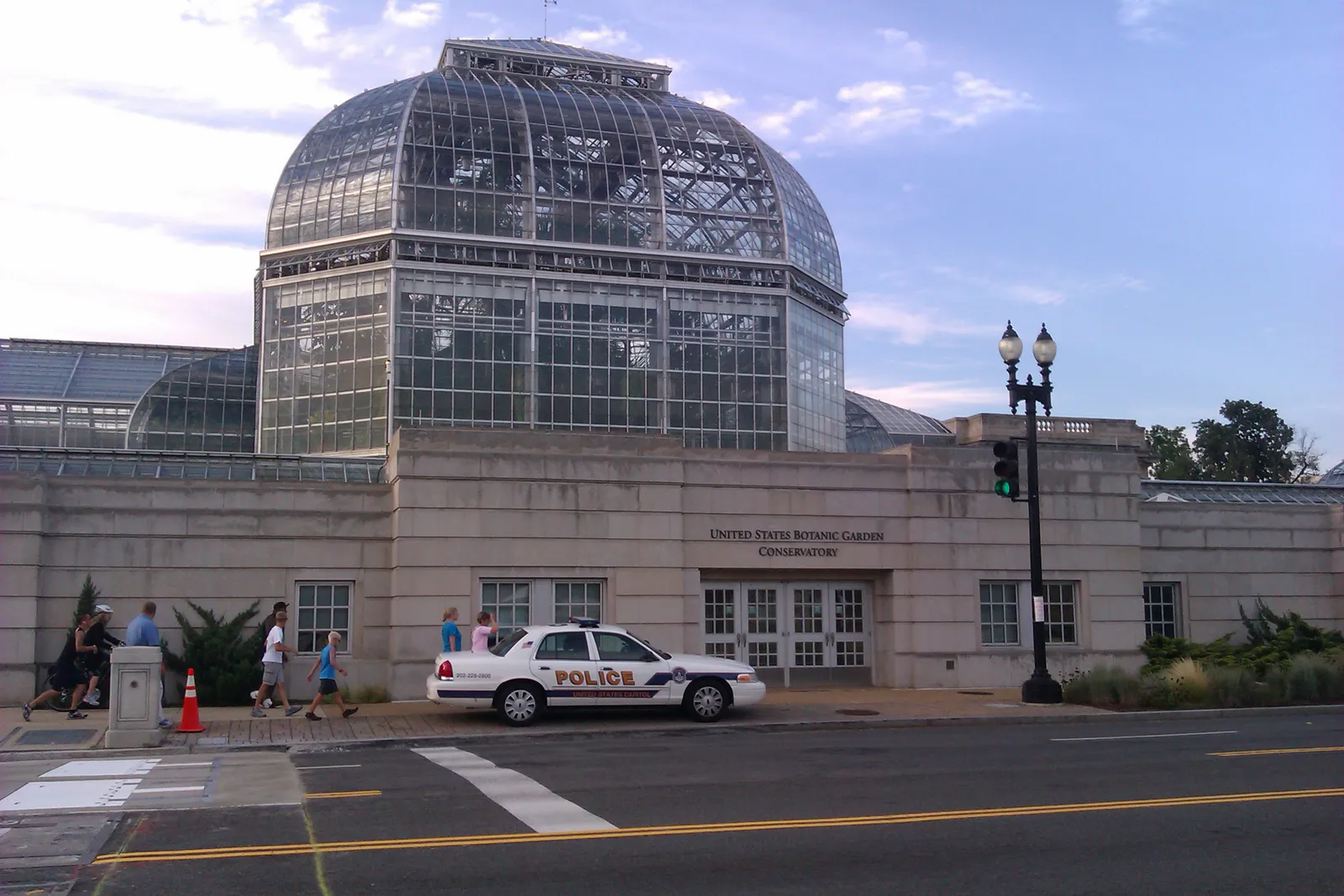 The entrance to the United States Botanic Garden beside the Capitol